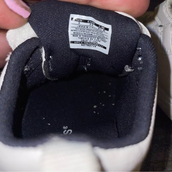 Carter's White and Navy Baby Sneakers - Picture 4 of 6